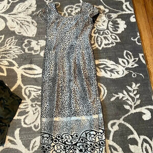 Joseph ribkoff vintage maxi dress. Excellent condition. Leopard print.